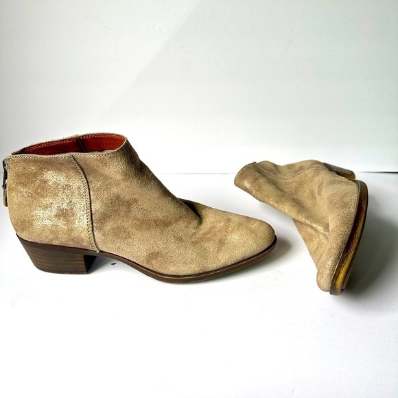 Lucky Brand metallic ankle Booties size 9.5 - Picture 1 of 7